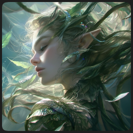 Fernwhisper Dryad character card artwork